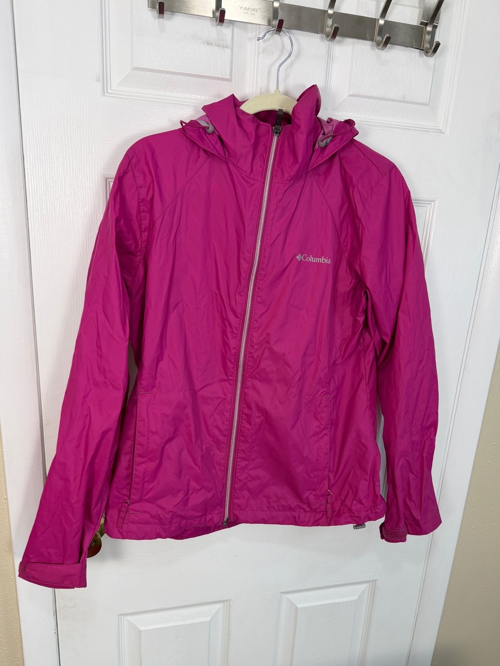 Columbia Lightweight Hooded Jacket - Bright Pink L
